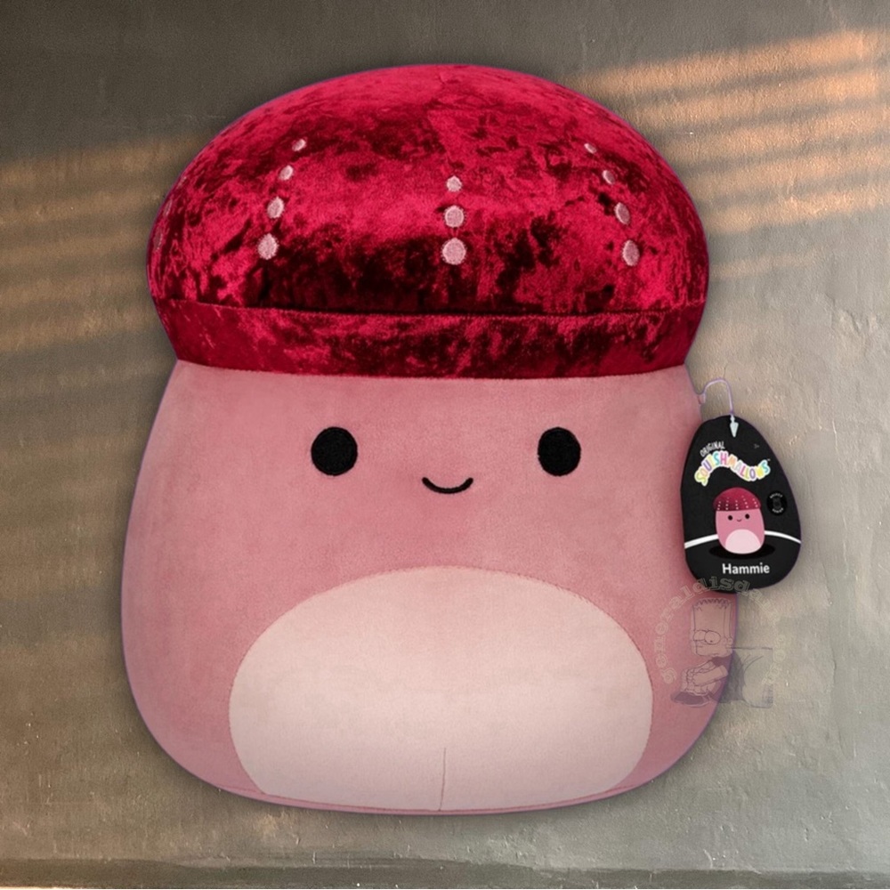🍄 Squishmallows: Hammie the velvet mushroom large boi 12” plush kawaii cottage